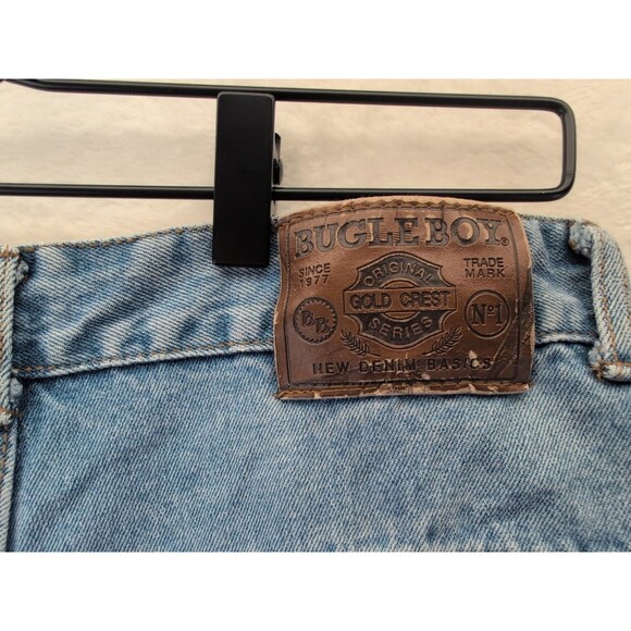 VTG Bugle Boy Mom Jeans Women's Size 18 Light Wash 80s 90s Made In USA - Picture 15 of 16